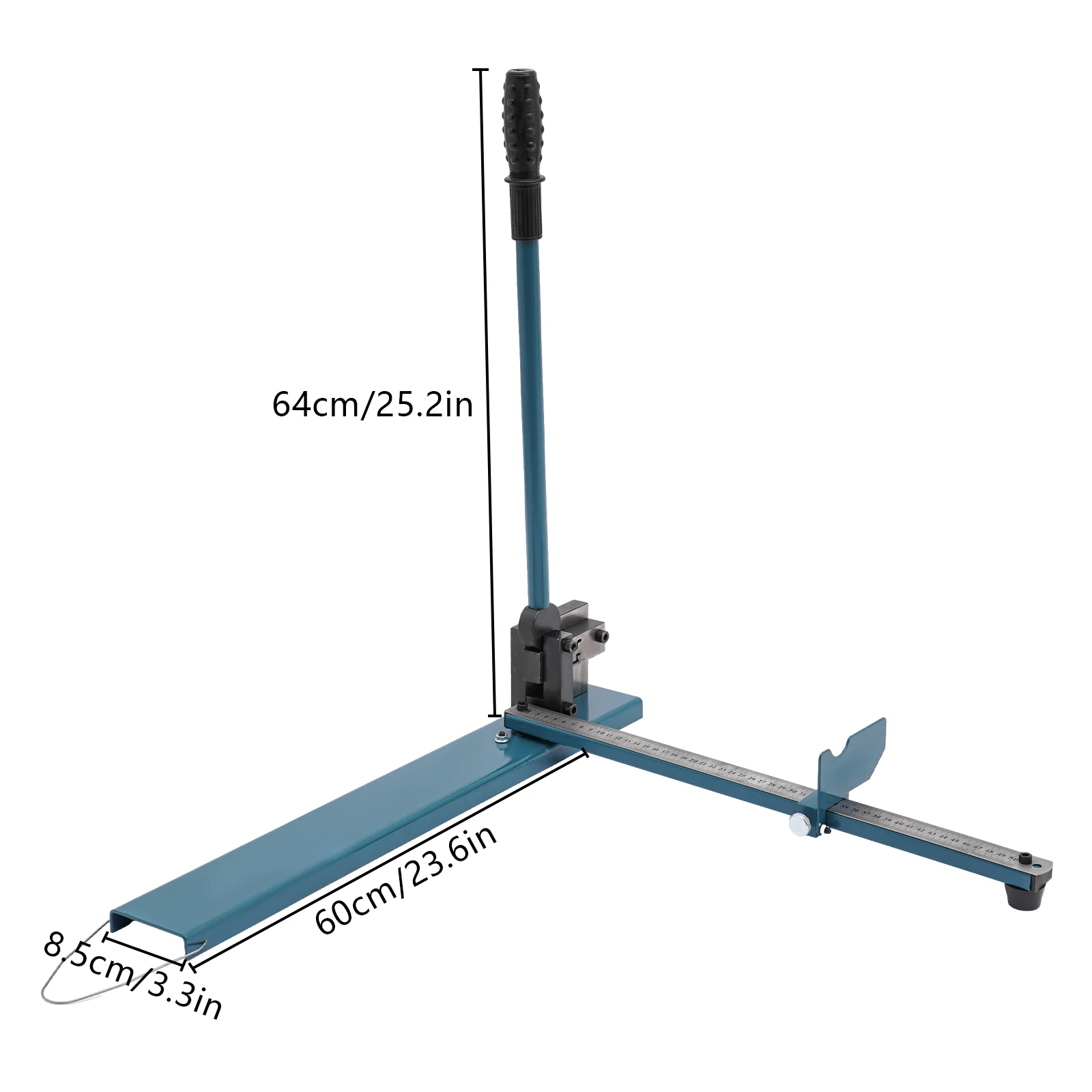 DC-35 دليل آلة قطع السكك الحديدية دليل قاطع السكك الحديدية مع مسطرة قياس 35-40 سنتيمتر عرض القطع لقطع قضبان توجيه الألومنيوم #2