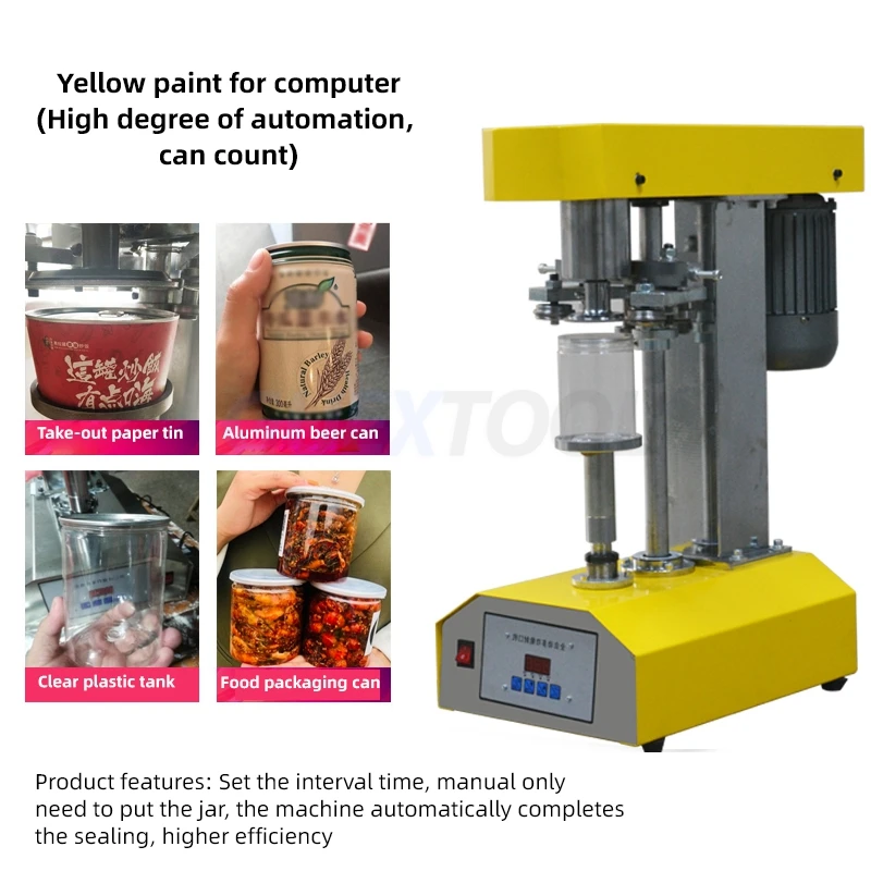 Cans Capping Machine Cans Sealing Machine Plastic Cans Electric Capper PET Plastic Tank Cover Pot Metal Machine Mechanical Cager