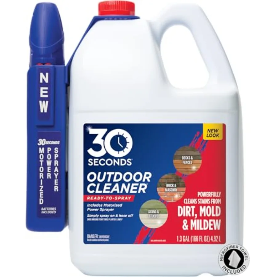 

Mold and Mildew Stain Remover Ready to Use Battery Powered Spray Wand 1.3 Gallon