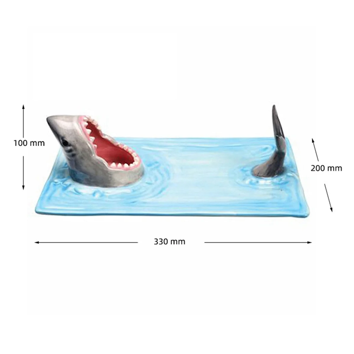 Керамическая тарелка для суши, прямоугольная тарелка для сыра в форме акулы, обеденный стол, Кухонное украшение