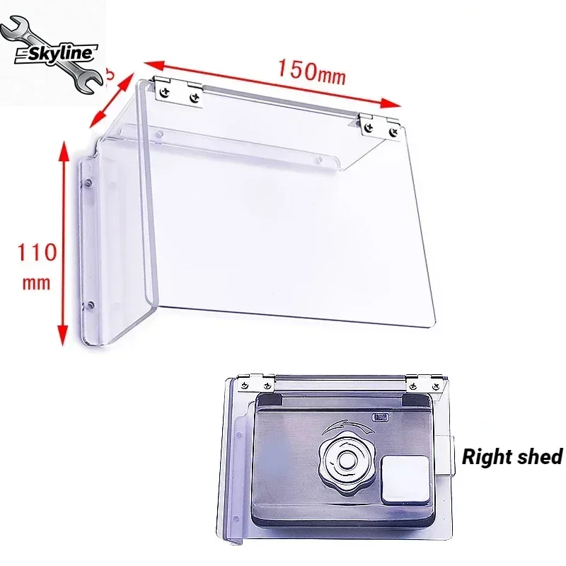 Waterproof Cover for Smart swipe lock Electric Lock Mechanical Door Lock OutDoor snow cover universal type