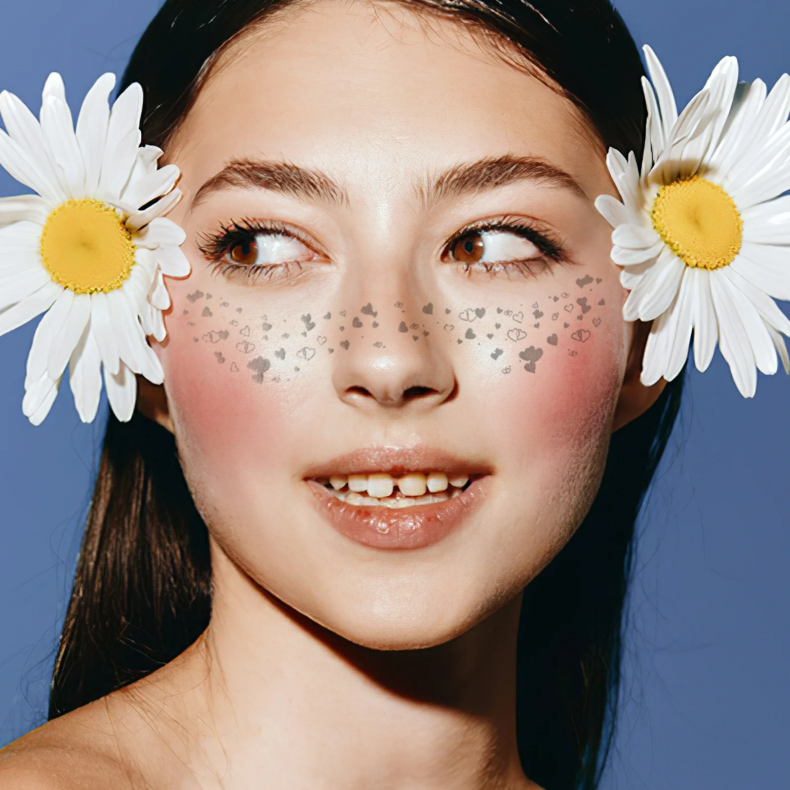 

6 листов водонепроницаемые временные наклейки с веснушками для лица, блестящие блестящие нашивки, вечерние макияжи, благоприятные для кожи поддельные веснушки