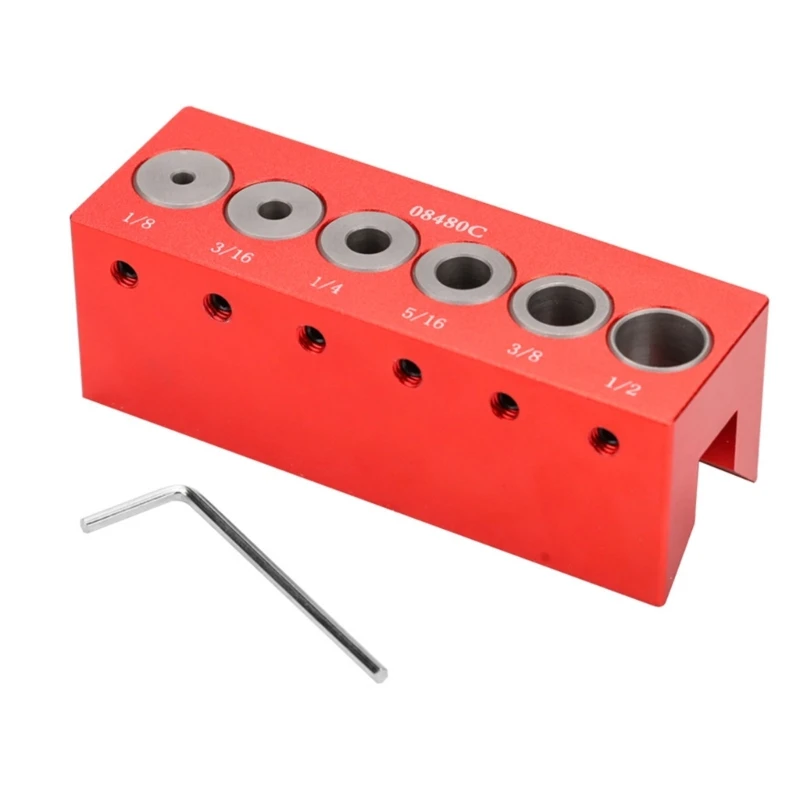 

DONG Vertical Pocket Hole Jig Woodworking Drilling Locator Dowelling Self Centering Drill Guide Hole Puncher