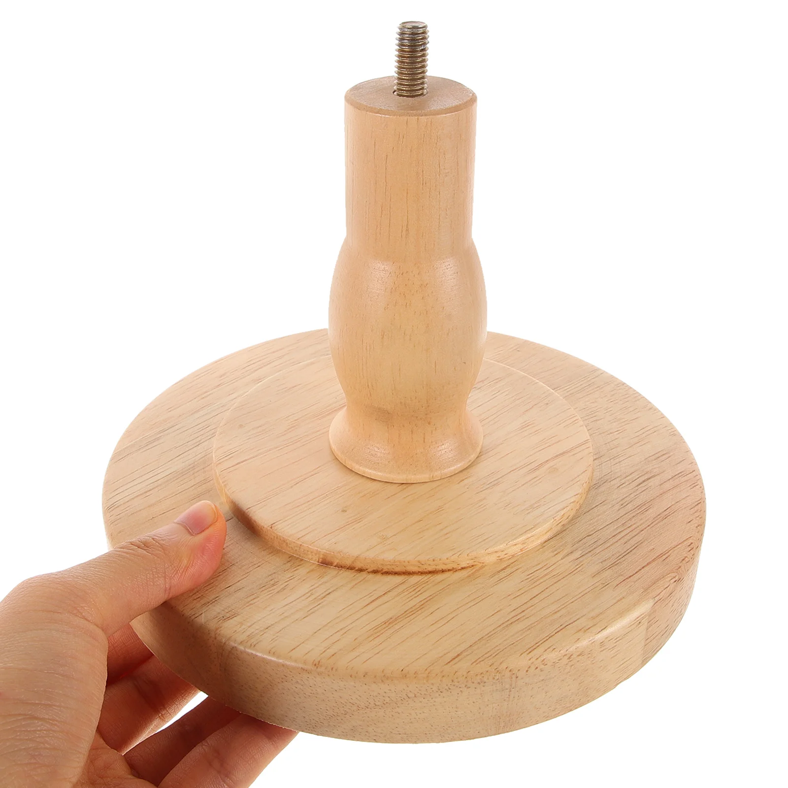 

Solid Wood Mannequin Head Base Diy Display Support Holder Smooth Surface For Store Home Decoration