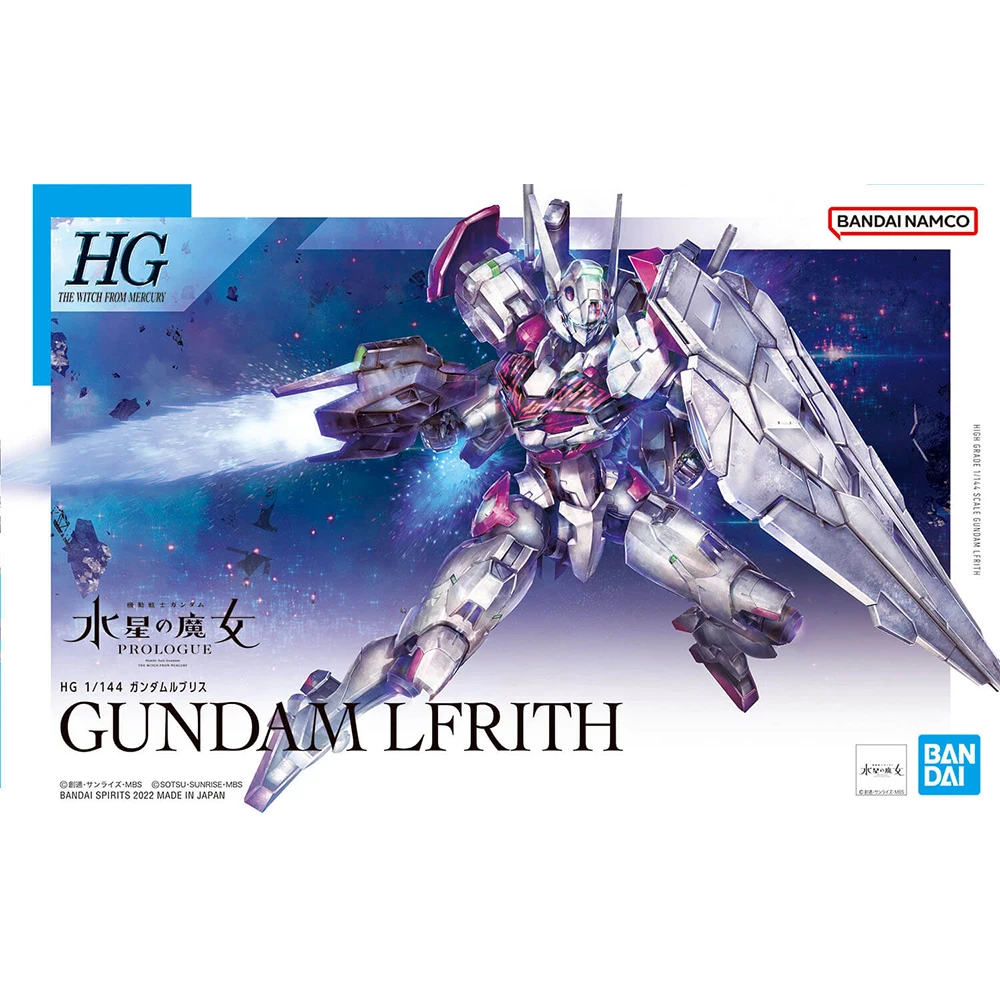 

Bandai Original MODEL KIT GUNDAM HG 1/144 THE WITCH FROM MERCURY GUNDAM LFRITH Аниме Фигурка Сборка Модель Игрушки
