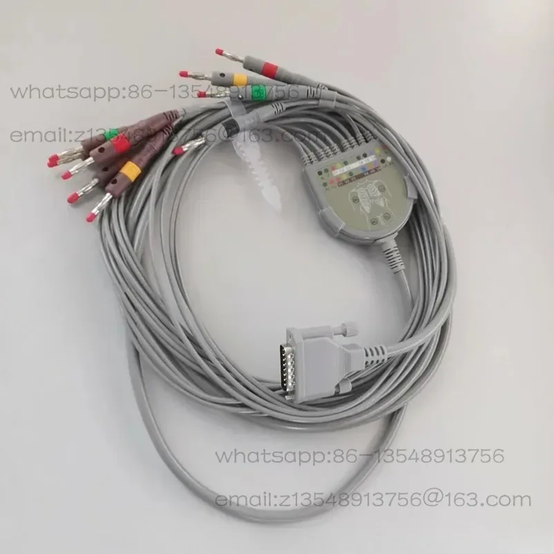 Compatible with R12/R3 ECG machine lead cable banana head spot