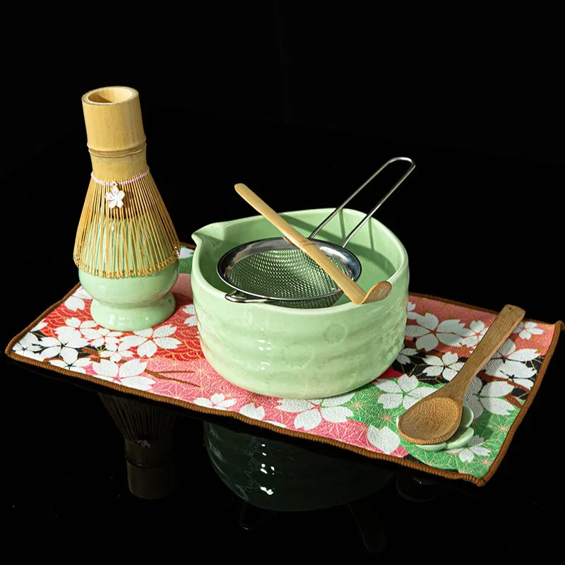 

4/57/8pcs ​Complete Matcha Tea Making Kit with Bamboo Whisk Bowl & Holder Easy to Use Japanese Tea Set for Tea Lovers