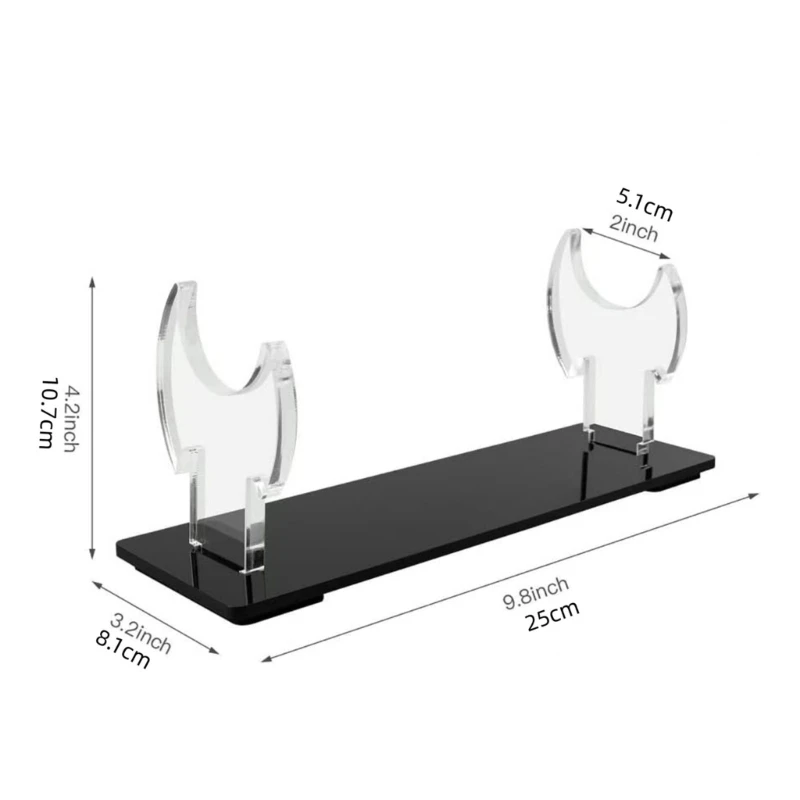 Durable Desktop Katanas Display Stand Portable Acrylic Swords Rack Stand Katanas Light Sabers Collection Display Shelves D08D