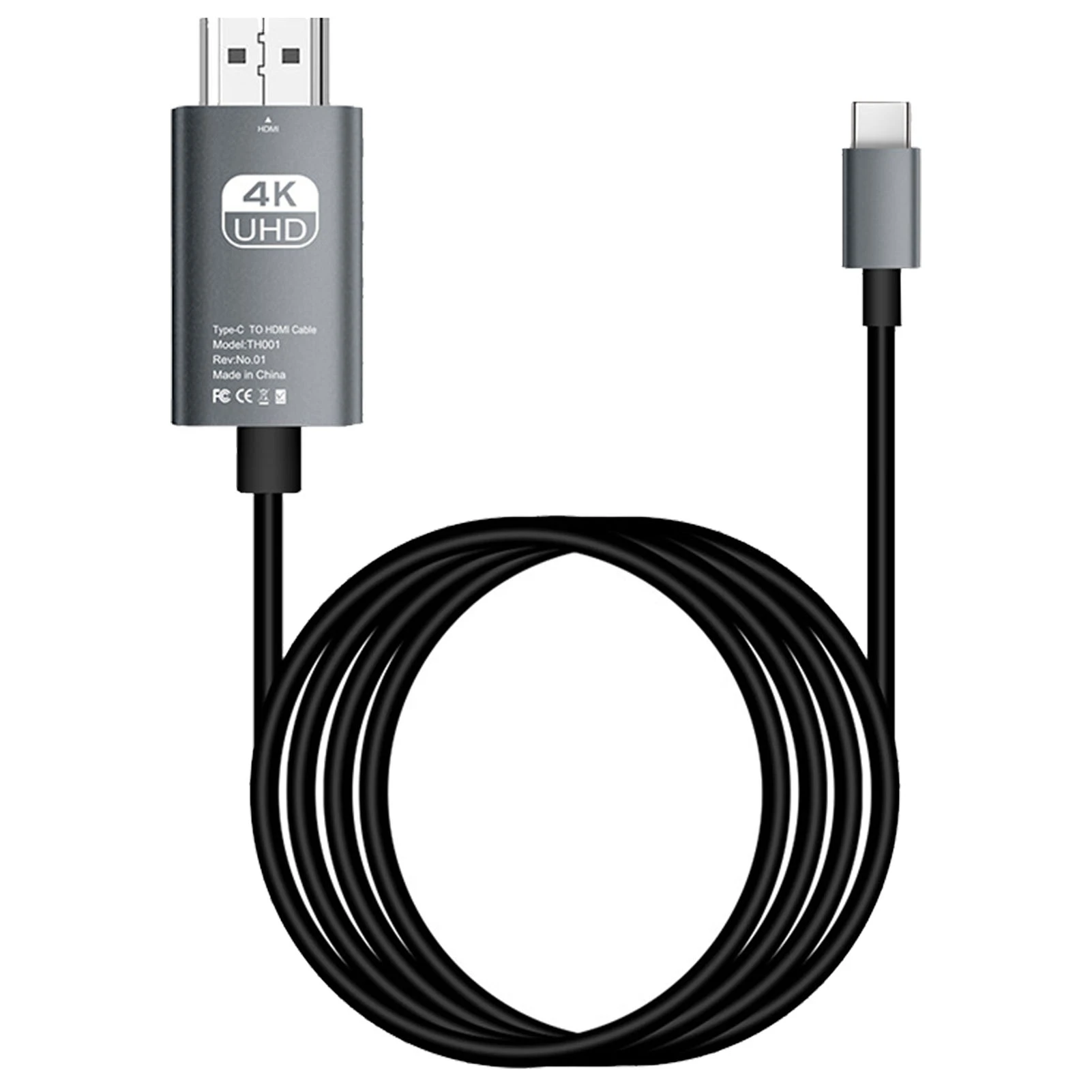 Type C to HD Multimedia Interface Cable Support 4K 16Gbps Type C to HD Cable DP Alternate Mode for TV Monitor