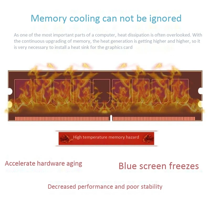 Picture 6: Pure Copper RAM Heatsink Radiator for Ram DDR3 Memory Cooler Cooling Heat Sink Desktop Memory Radiator DDR2 DDR3 DDR4