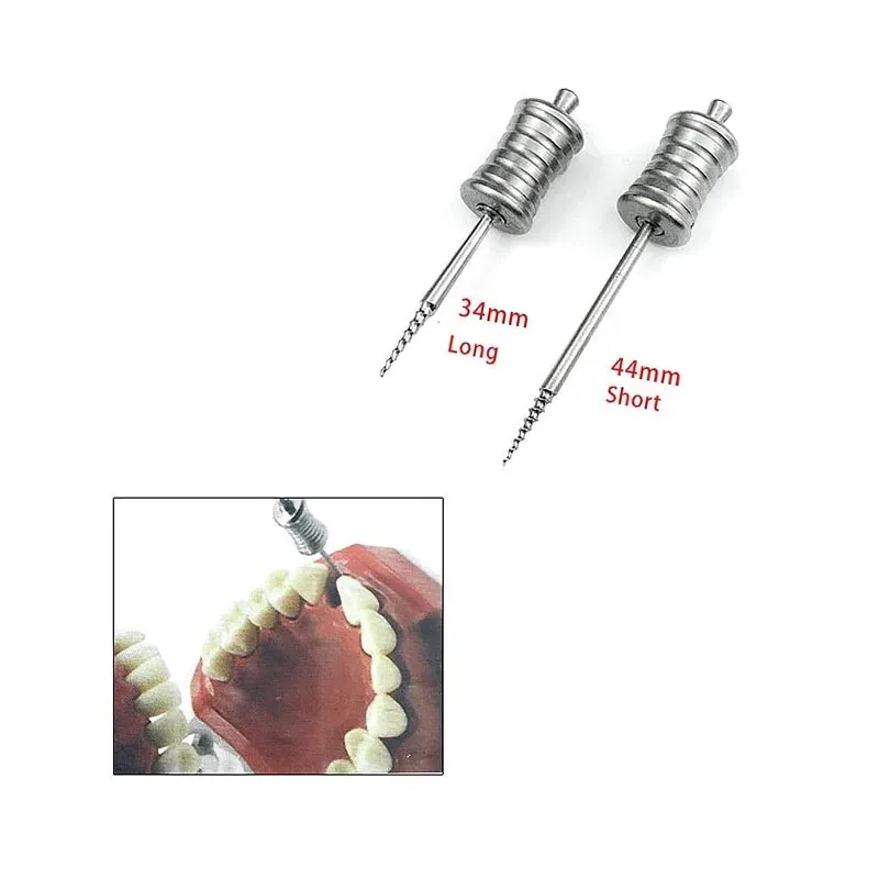 مستخرج جذور مكسورة للأسنان ، قطع جذور قمية ، فولاذ مقاوم للصدأ طبي ، مثقاب 1
