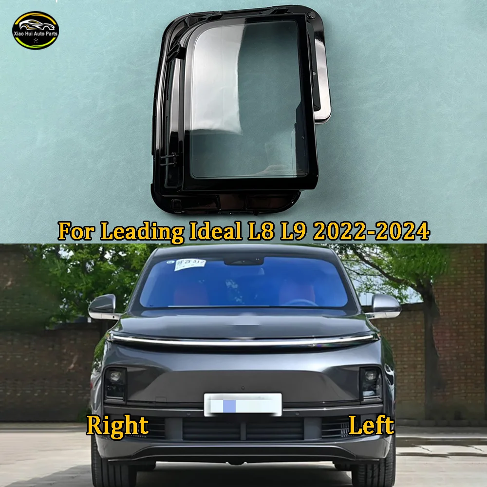 

For Leading Ideal L8 L9 2022 2023 2024 Headlight Lens Cover Transparent Headlamp Shell Plexiglass Replace Original Lampshade
