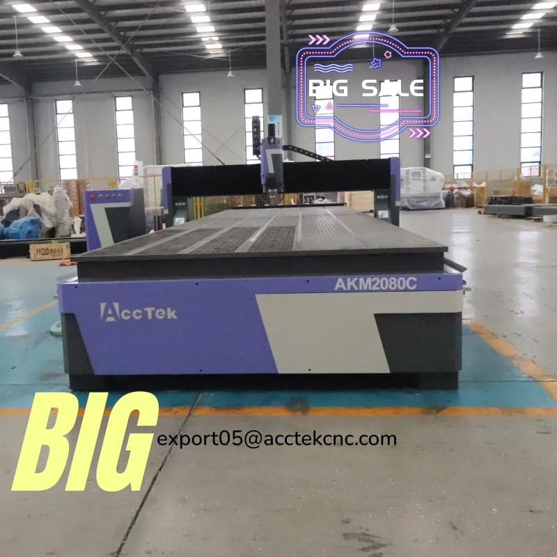 2026 High Precision Saw Cutting for Wood 3 Axis ATC CNC Router for MDF Acrylic PVC Milling Engraving Tools 2080C (2000*800mm)