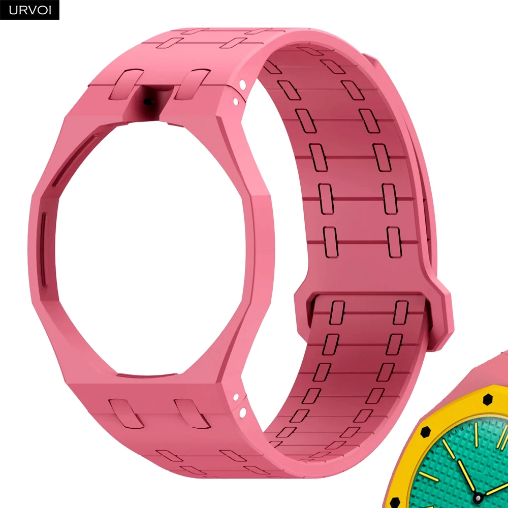URVOI 2 in 1 Band for Swatch x AP Royal Pop Pocket Watch Switch to Wristwatch Case+Silicone Magnetic loop Strap Modern Design