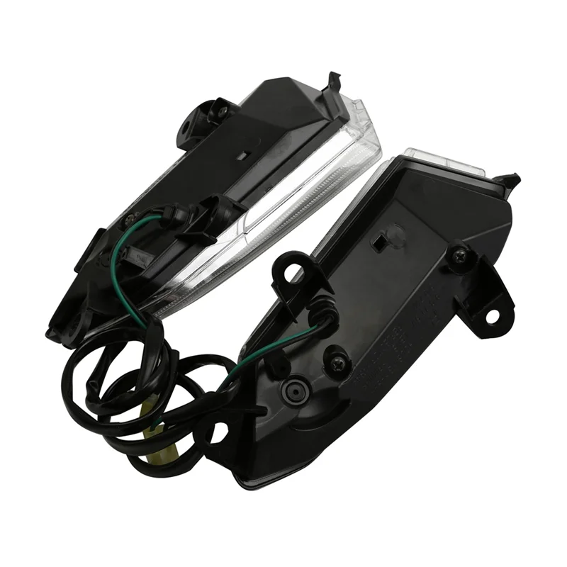 AASS-الجبهة LED بدوره إشارة لهوندا الذهب الجناح Gl1800 18-24 دراجة نارية الزجاج الأمامي ضوء الزخرفية ضوء الفرامل LED مصباح قيادة #4