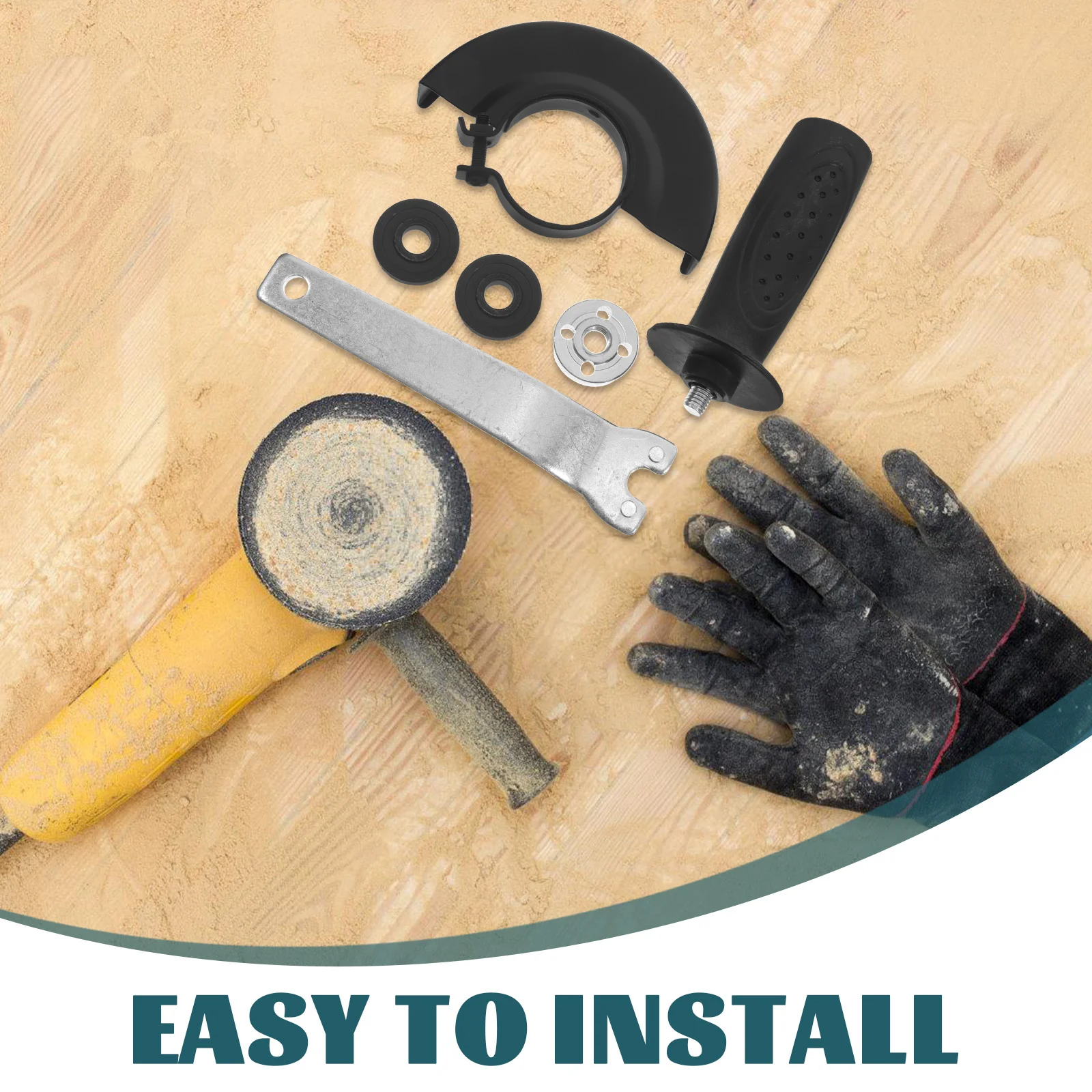 6Pcs Angle Grinder Accessories 10Mm Shaft Adapter for Cutting Grinding Polishing Metal Wood Tiles with 14Mm