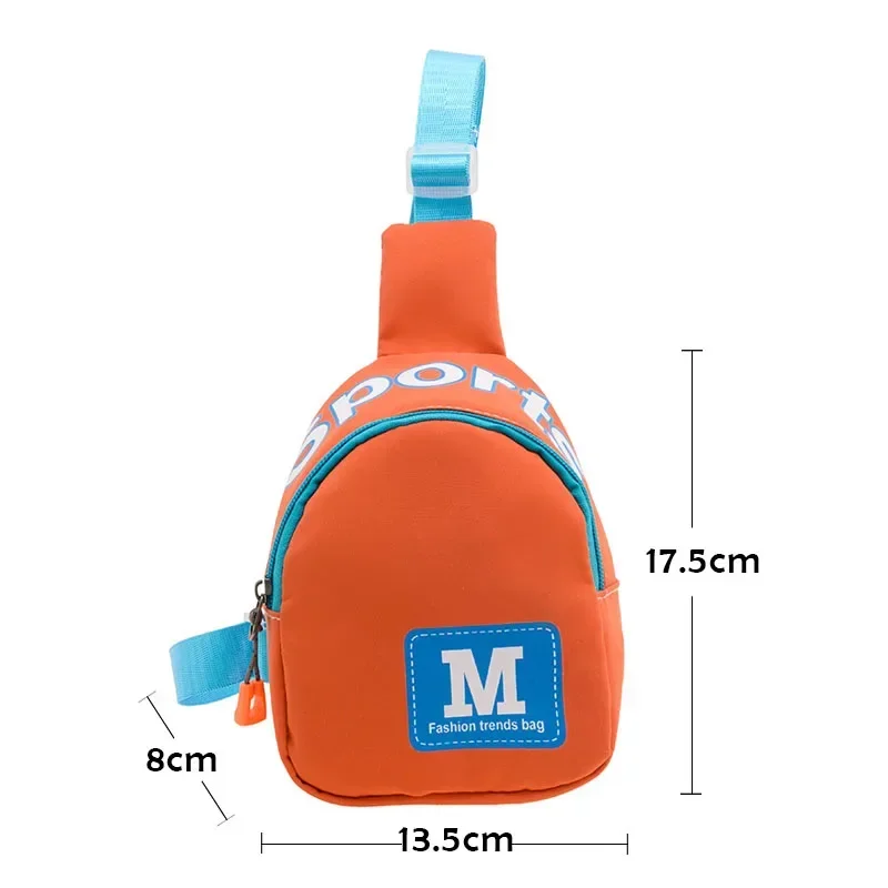 New Children Chest Bag Boy Fashionable Shoulder Diagonal Straddle Bag Girl Travel Bags Cartoon Waist Bags Lightweight Casual Bag