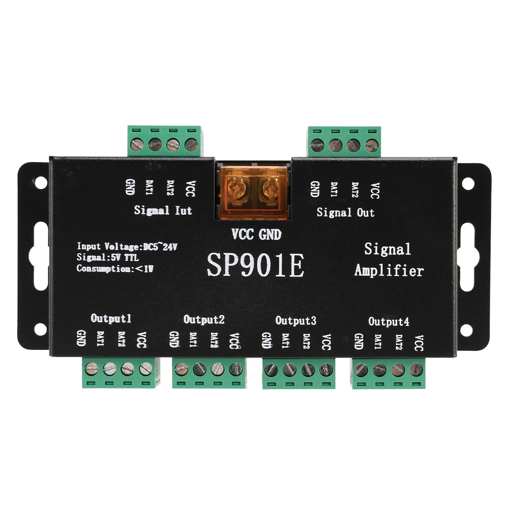 SP901E светодиодный Pixel WS2812B WS2811 SPI усилитель сигнала ретранслятор для WS2813 SK6812 WS2815 WS2801 SK9822 и т. д. все RGB