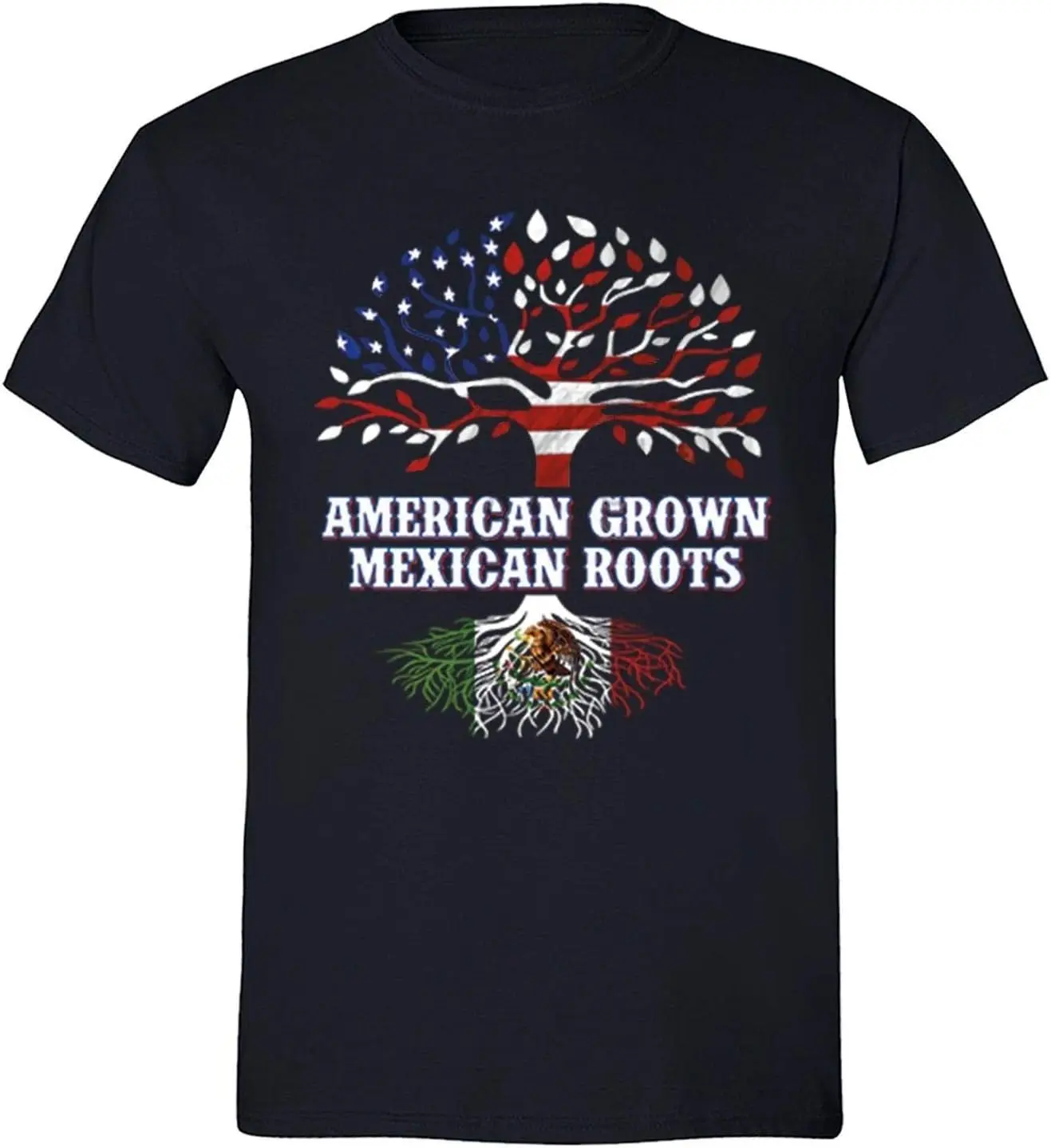 Men's American Grown Mexican Heritage Crewneck Short Sleeve T-Shirt