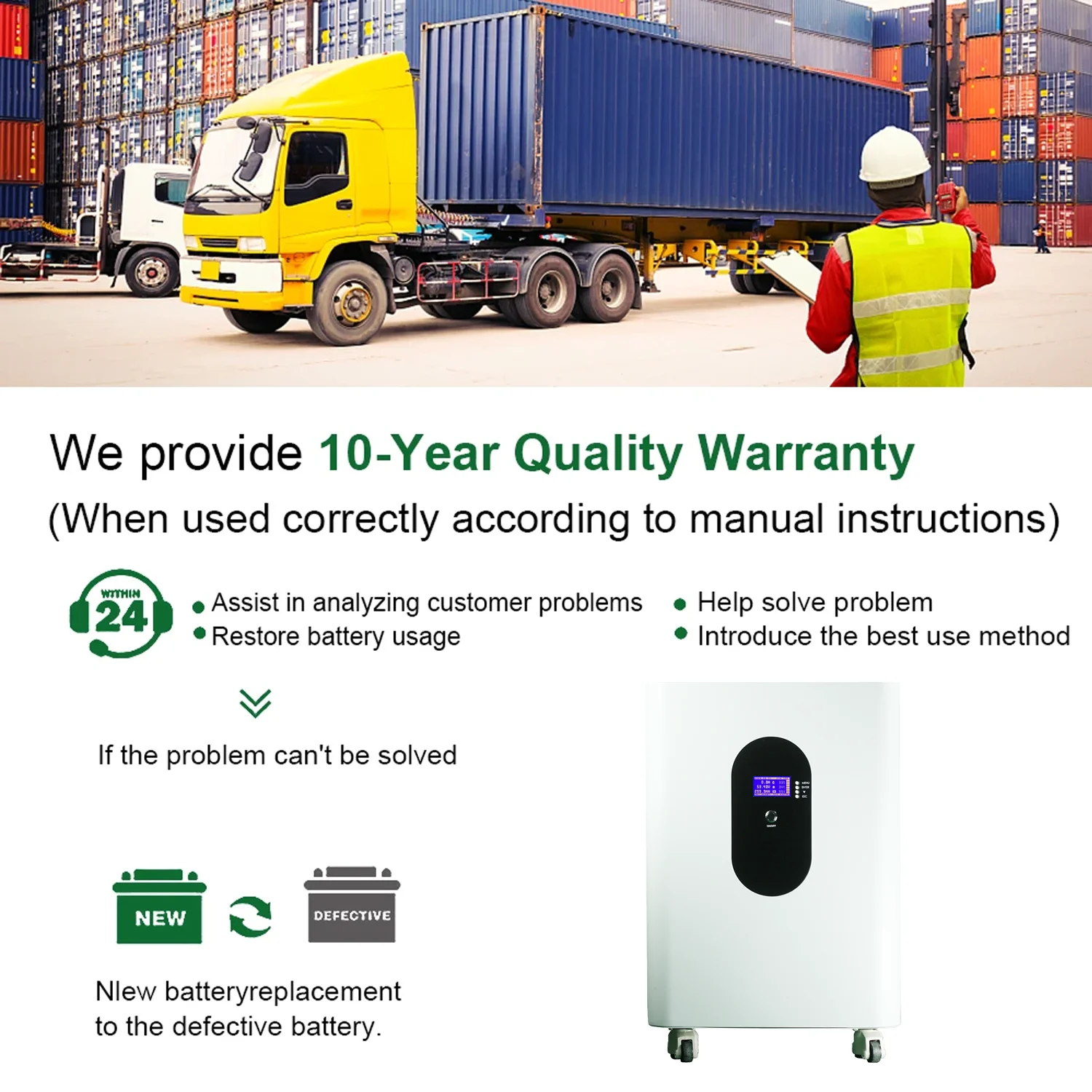 EU PL Stock 48V 300Ah Lithium LiFePO4 baterie 15Kwh 100Ah 120Ah 200Ah 400Ah Vestavěná 200A BMS 6000+ cyklů pro solární systém - náhled 6