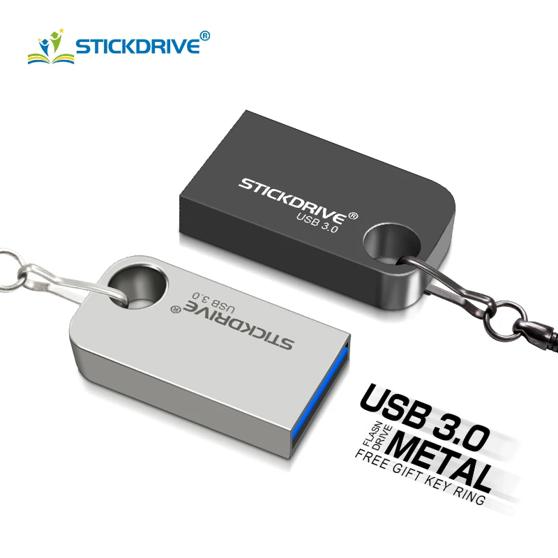 USB 3.0 Flash Drive 64GB Shatterproof Memory Stick 16GB Super Mini Plastic Pen Drive 32GB 3.0 Pendrive 128GB Key Chain
