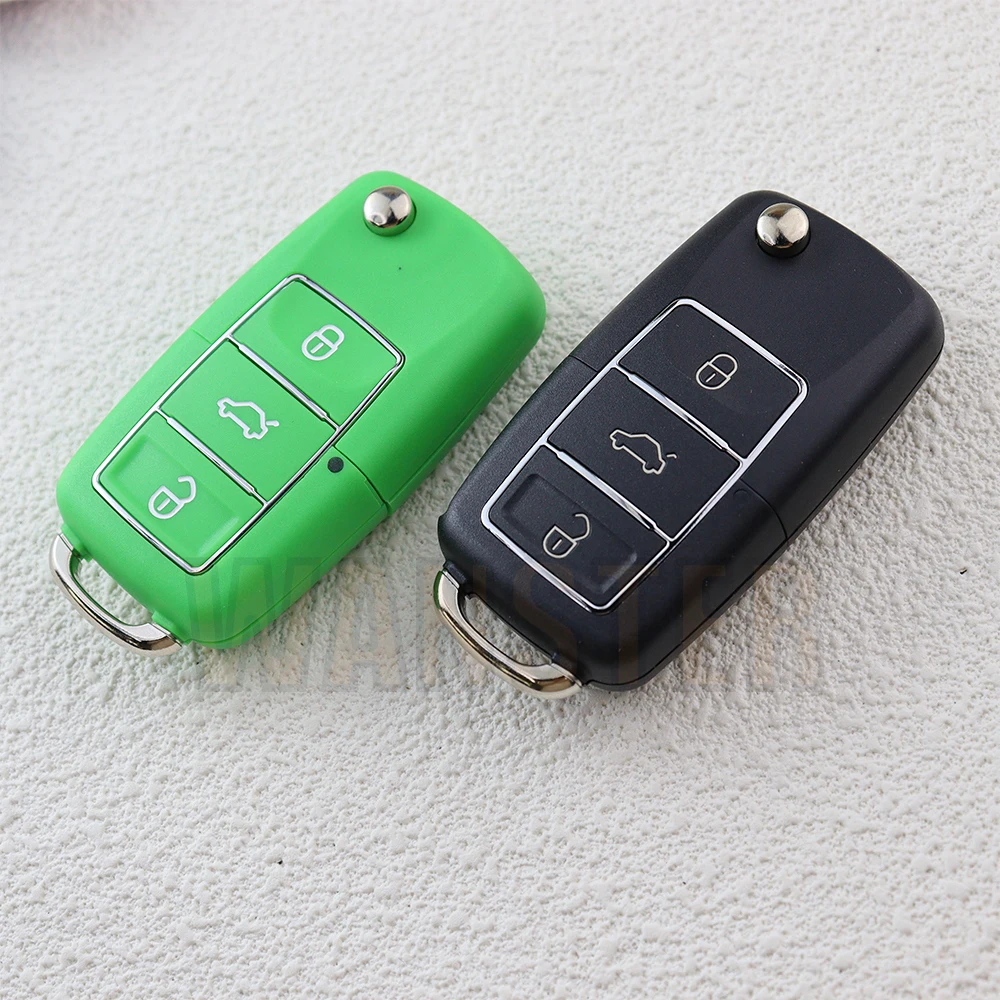 3 ปุ่มกุญแจรถ Fob กรณีเชลล์สําหรับ Volkswagen/VW Passat B5 B6 Tiguan Golf MK4 ที่นั่ง Skoda EOS Scirocco Polo