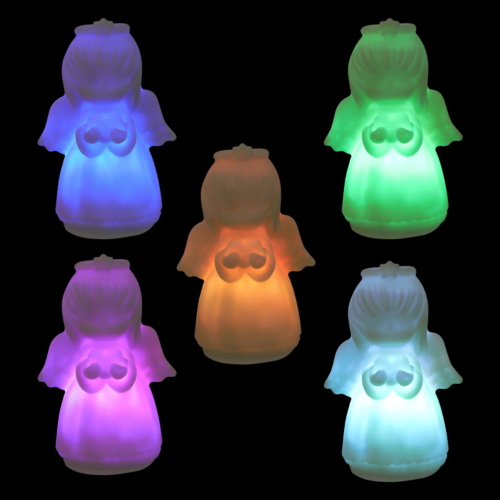 5 قطع تصميم جميل صغير الحجم ضوء الليل للفتيات ديكورات منزلية فريدة من الفينيل ضوء الليل الحلي لزوجة الأم #2