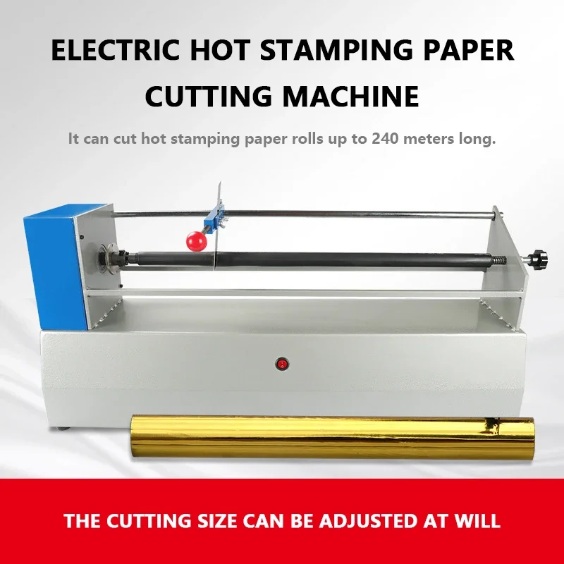 

Electric Foil Paper Cutter Electromechanical Aluminum Cutting Machine Guillotine Trimmer Ribbon Separator Slitting Machine 1pc