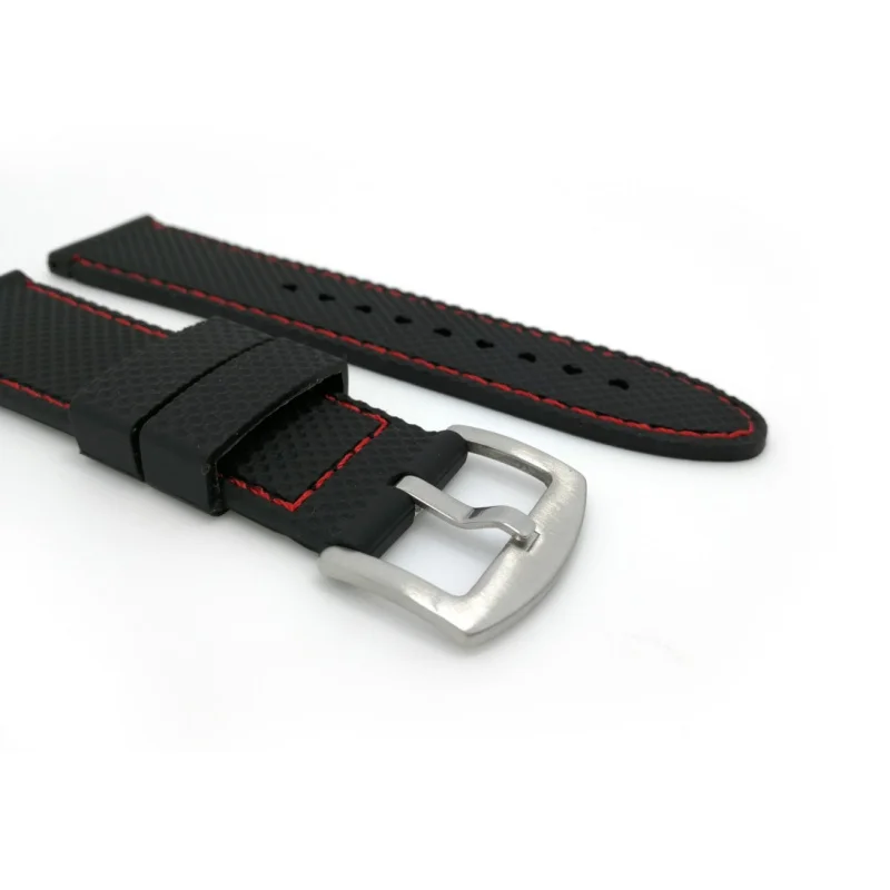 20/22/24mm 범용 시계 스트랩 스포츠 방수 팔찌 SEIKO Tissot Huawei IWC Samsung 용 그리드 무늬 시계 밴드