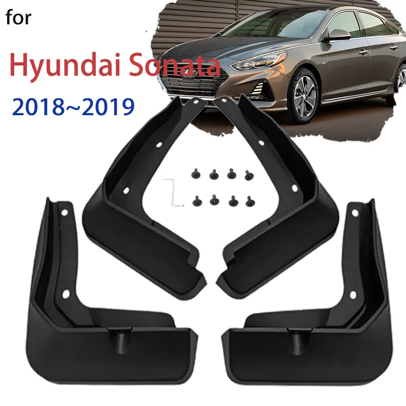 Mud Flap Splash Guards for Hyundai Sonata LF 2018 2019 Mudflap Fender Front Rear Wheel  Mudguard Car External Accessories Parts
