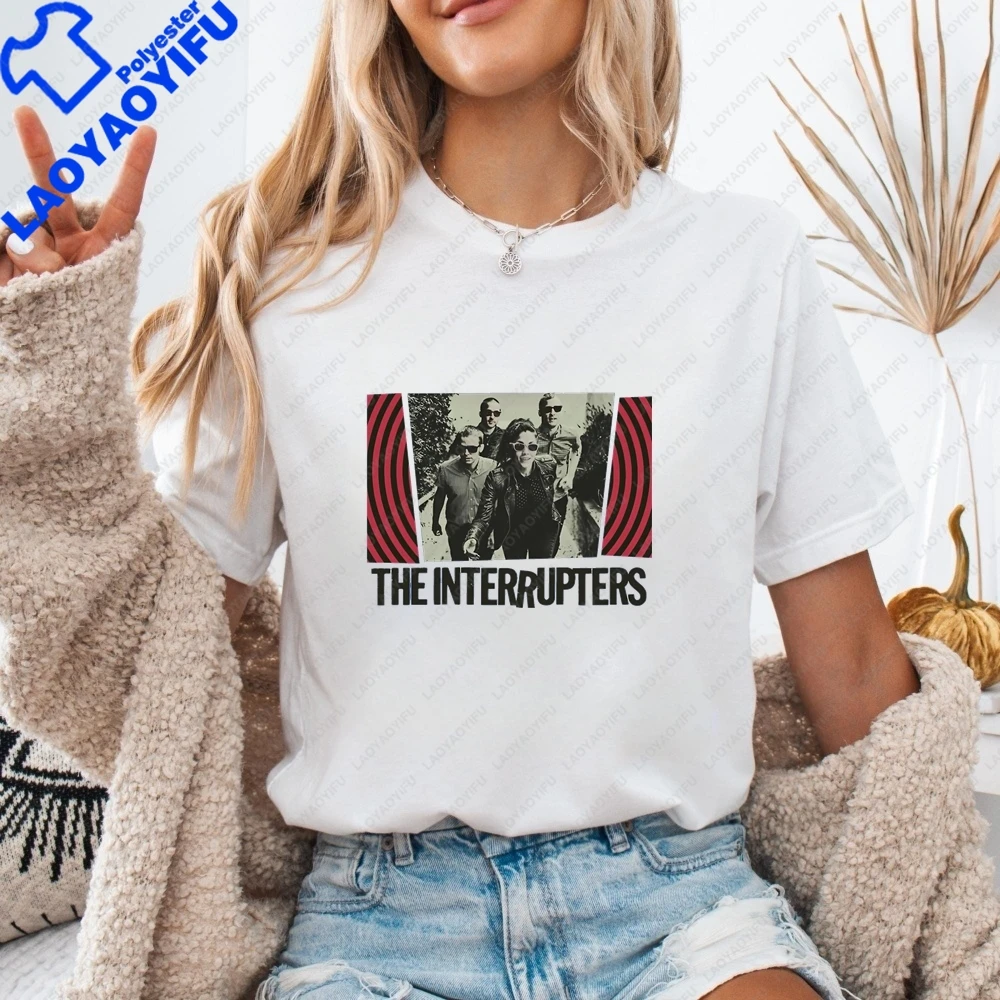 The Interrupters Band's Unique Musical Style - A Fun, Crazy, and Classic Short-sleeved T-shirt Suitable for Both Men and Women.
