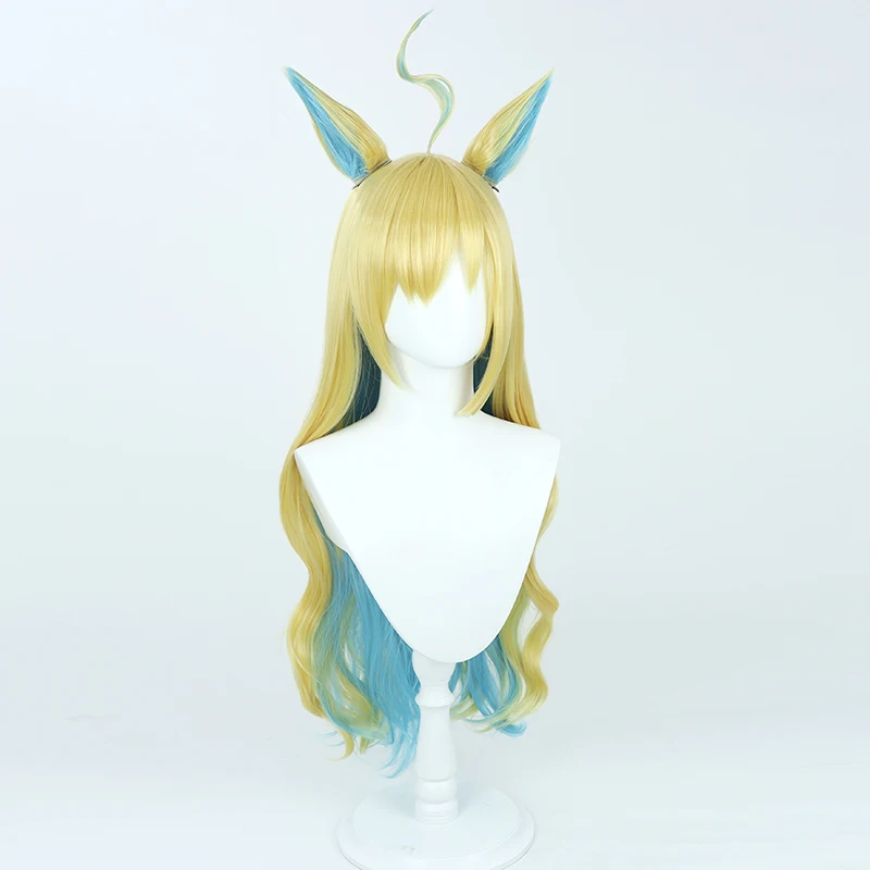 Peruka Cosplay Anime Pretty Derby Neo Universe Uszy Ogon Włókno Halloween Rekwizyt Imprezowy Włosy Syntetyczne Odporne na Ciepło