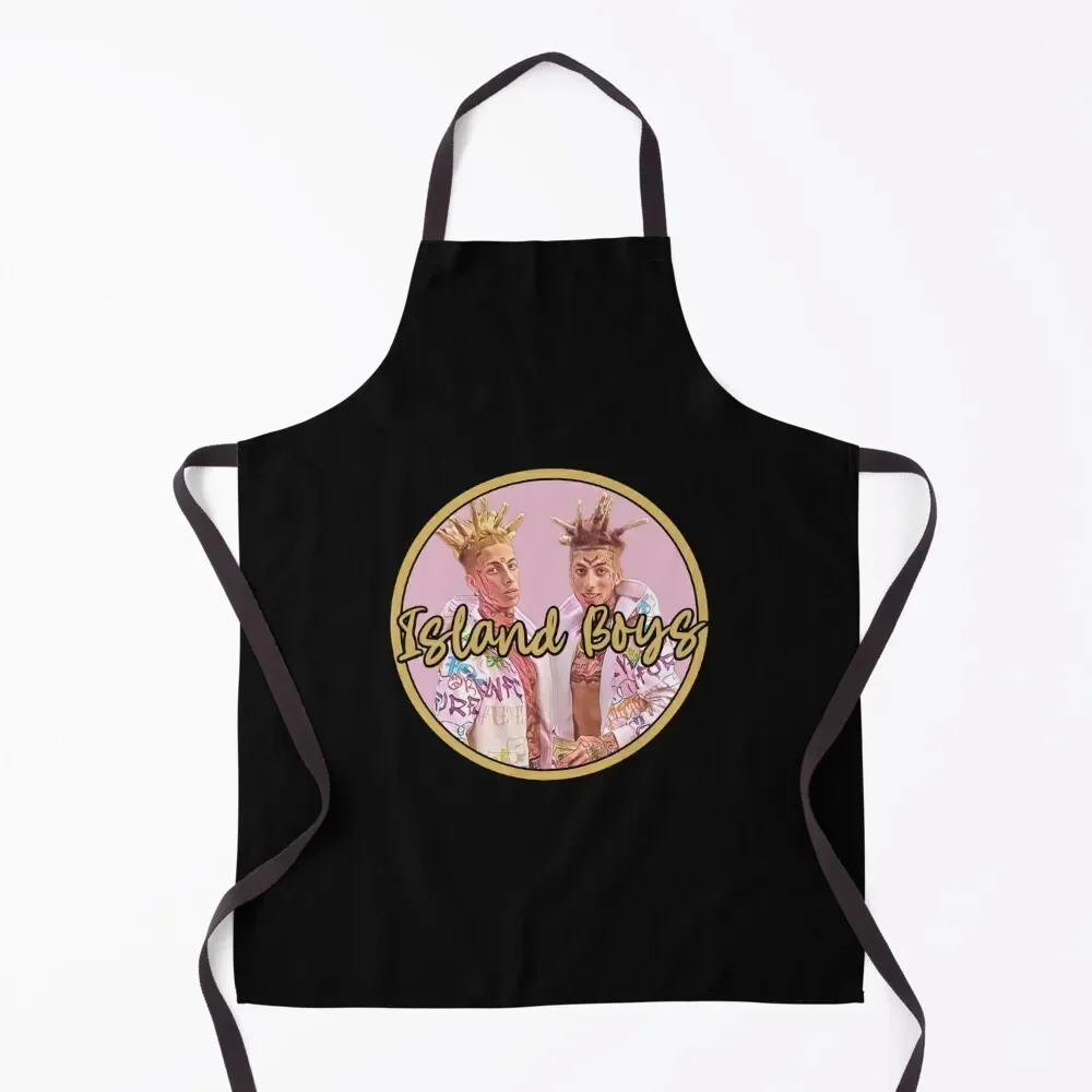 Island Boys Dark Version Apron Women Kitchen Home Supplies Apron