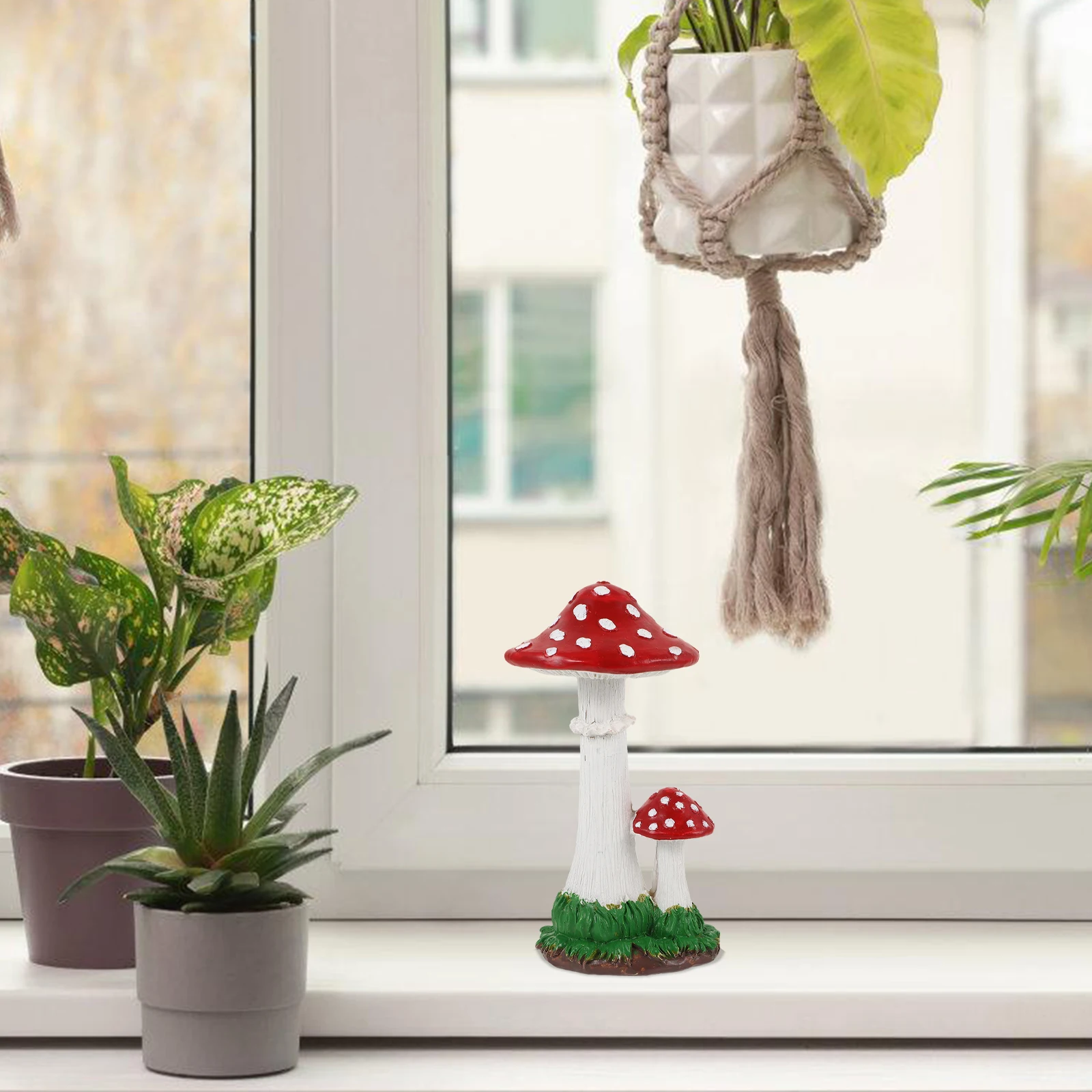 

Simulated Mushroom Ornament Garden Outdoor Small Lovely Decorative Resin Tiny Lawn Accessories Yard Crafts Decorations
