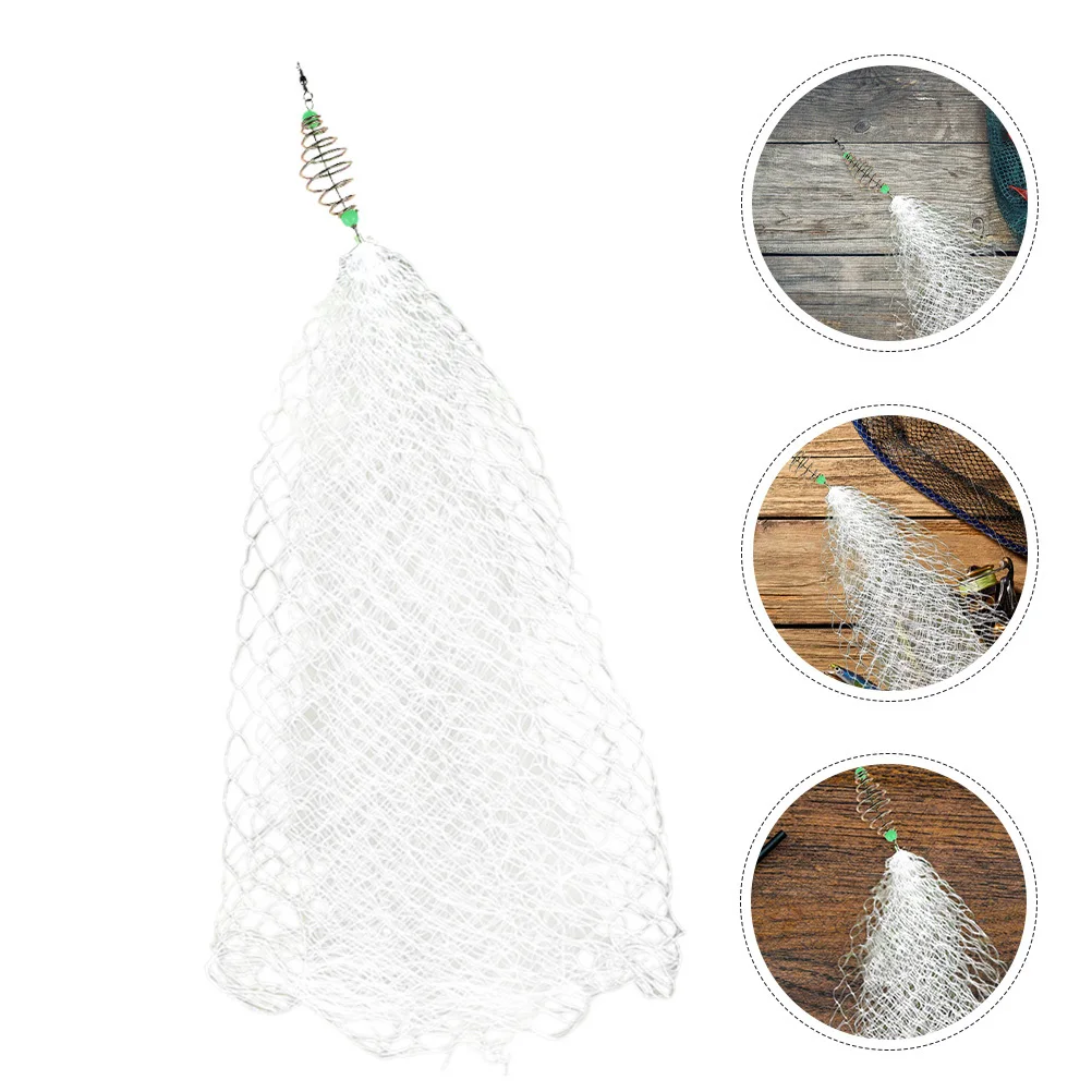 

5Pcs Foldable Nylon Fishing Trap Net Fine Mesh Lightweight Durable Portable Fish Catching for Lakes Rivers Oceans