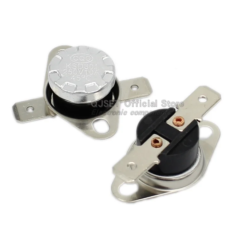 1 Stücke KSD301 10A 250 V 40-300 grad normalerweise geschlossen normalerweise offene temperaturregelung schalter thermostat 45 ℃   80 ℃   85 ℃   95 ℃   100 ℃   180 ℃