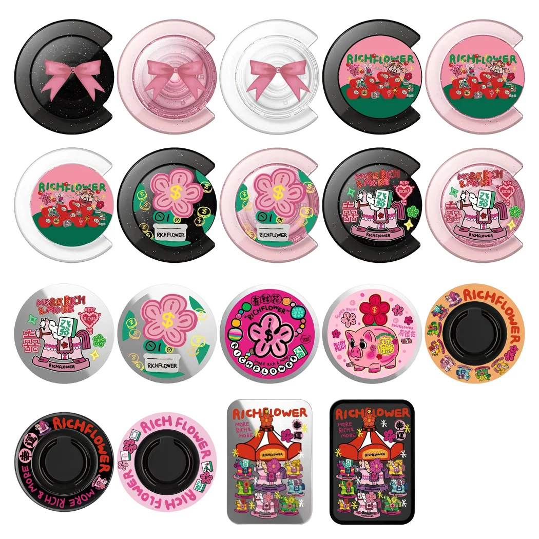 

6011510 Magnetic Phone Grip Stand for IPhone Holder Mount Support for Galaxy S Card Holder