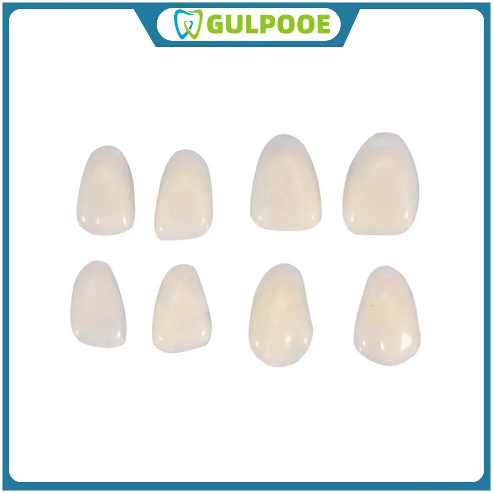 GULPOOE Dental False Teeth Temporary Crown Teeth Veneers Teeth Upper Anterior Whitening Oral Care Resin Anterior Composite