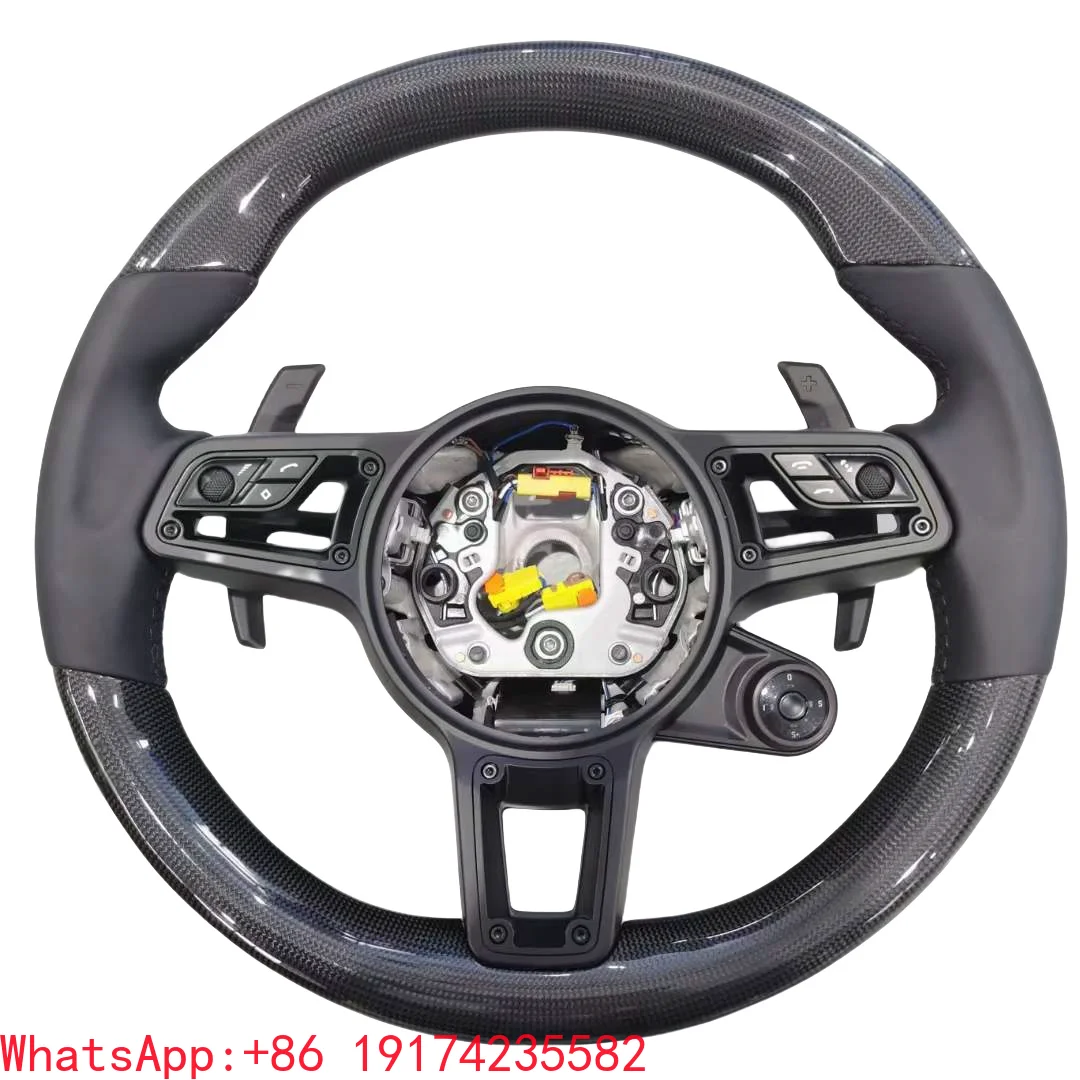 

Suitable for P-orsche Steering Wheel Panamera Macan Cayenne 718 911 918 958 970 971 Carbon Fiber/leather Steering Wheel