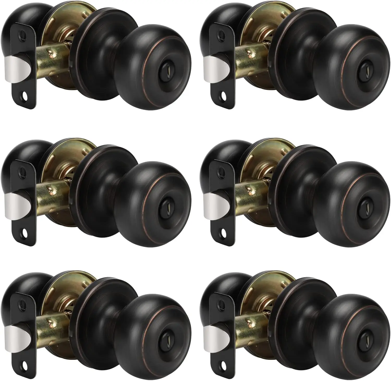 

Oil-Rubbed Bronze Interior Door Knobs, Interior Door Knobs Bedroom, Bronze Door Knob Privacy, Oil-Rubbed Bronze Finis