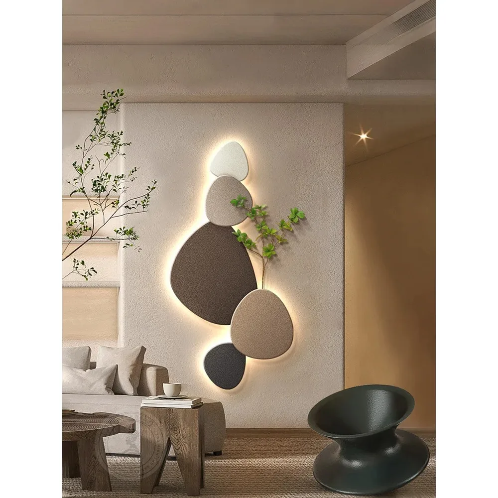 Nuevo estilo, lámpara de pared de salón, pintura decorativa para porche, luces de pared, planta verde, Mural, pasillo, pintura, enchufe de lámpara