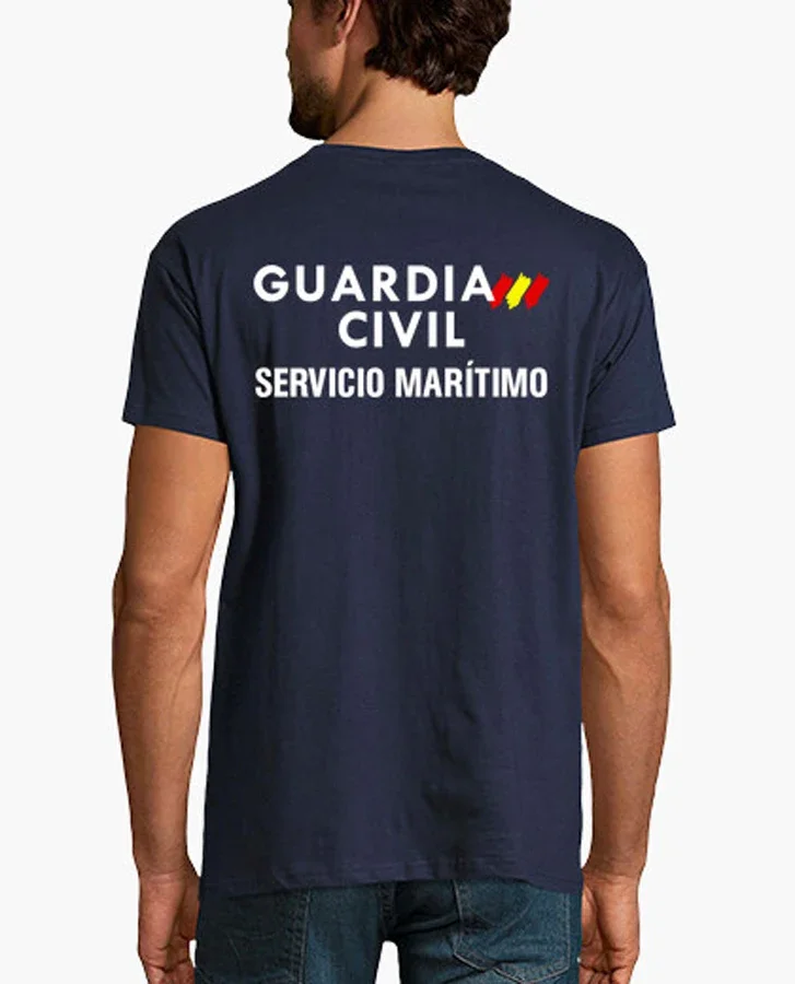 Short Sleeve Casual 100% Cotton O-Neck Summer Mens T-shirt Guardia Civil Espana. Spanish Guard Maritime Service T-Shirt Round