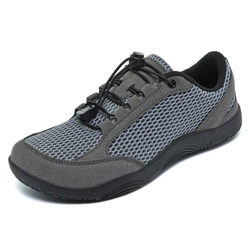 Men Women Wide Toe Box Wide Last German Trainers Breathable Mesh No-tie Casual Shoes Size 36-48 Non-slip Summer Walking Sneakers