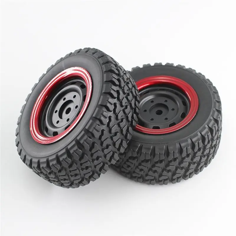 AS96-2PCS Rubber Tire Wheel RC Replacement Parts Easy To Install Sturdy RC Tires For SCY 16106 16106PRO RC Car