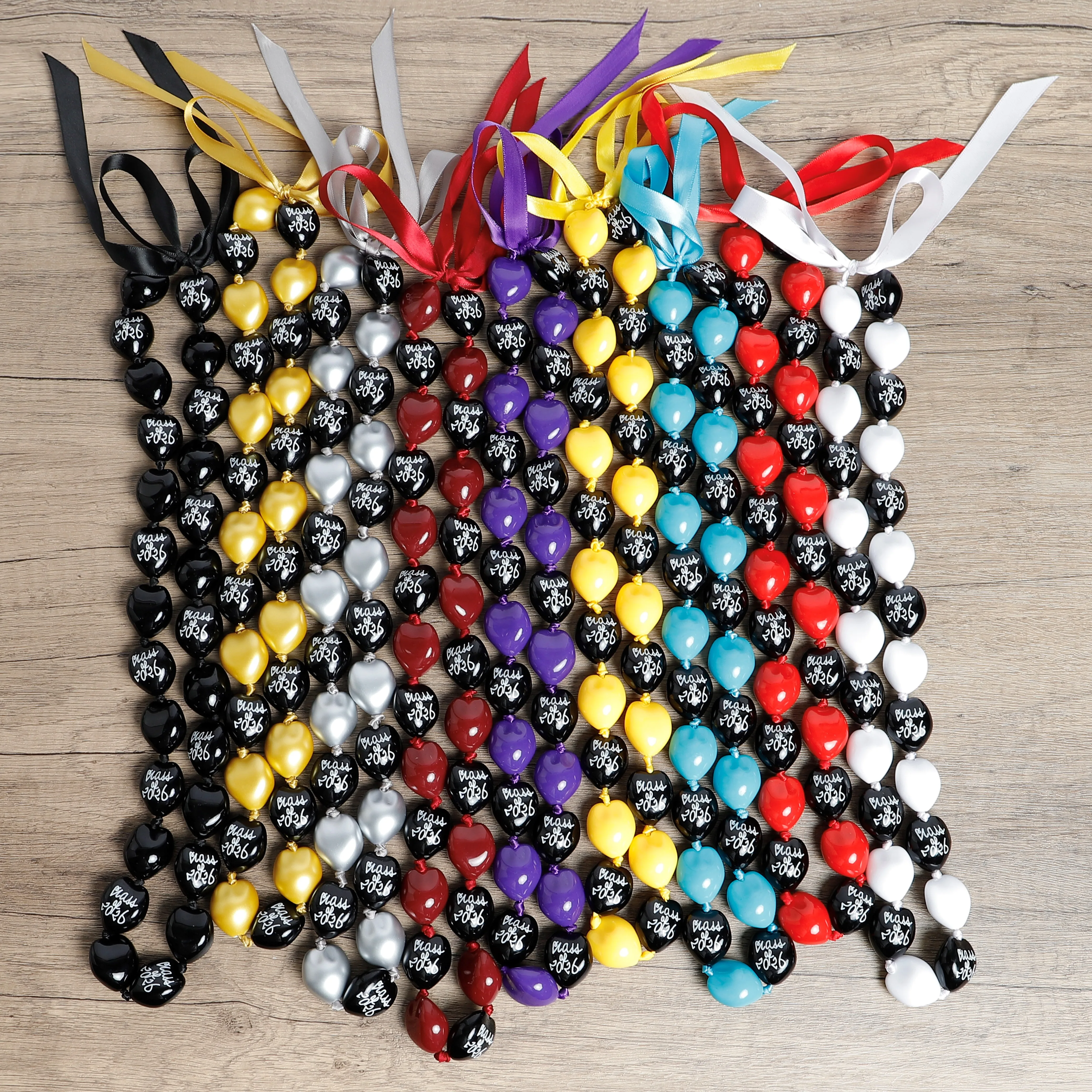 2026 Newest Graduation Lei Hawaiian Graduation Season Accessory Customized 2026 Graduation Season  Kukui Nut Necklace