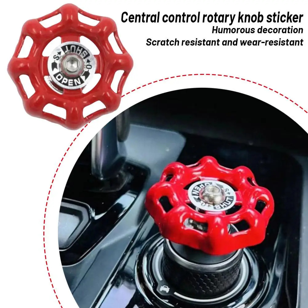 NEW High-end Industrial Valve Switch Sticker For Central Control Knob Fun Car Center Valve Decoration Car Interior Shift Kn Q7T3