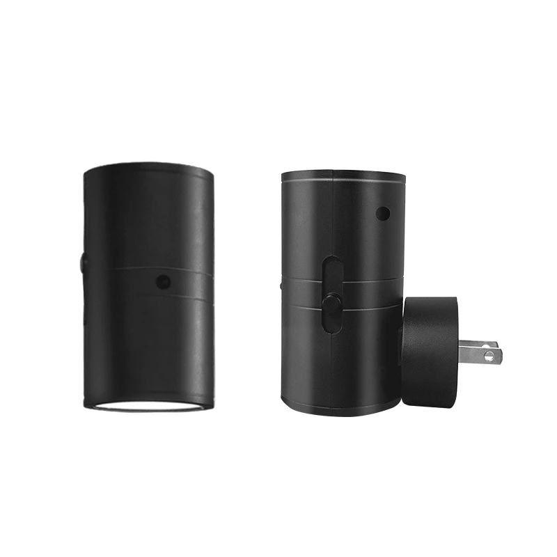 Luz LED nocturna cilíndrica, lámpara de pared moderna con enchufe, Sensor de brillo ajustable, luces nocturnas regulables para pasillo y dormitorio