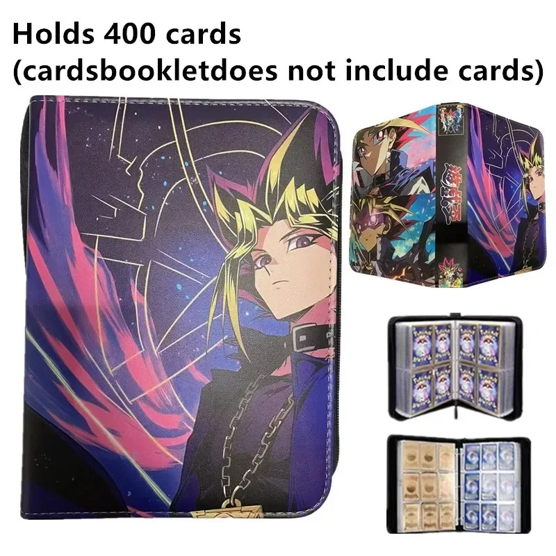 يو جي أوه بطاقة ألبوم كتاب عالية السعة يحمل 400-900 قطعة بطاقة الموثق بطاقات جمع كتاب بطاقة الألعاب تخزين الهدايا للأطفال