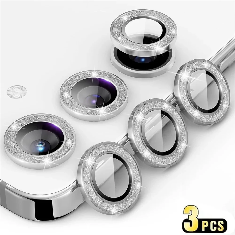 Glitzer-Diamant-Strass-Kameralinsen-Schutz für iPhone 17 Pro, 17 Pro Max, 17, 15 Pro, 16 Pro, 14 Pro Max, 13, 12 Mini, 11, 17 Air