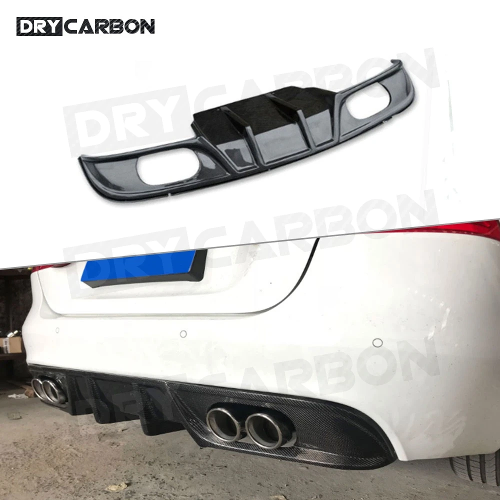 For XF Carbon Fiber Car Rear Bumper Lip Diffuser for Jaguar XE 2015 2016 2017 2018 FRP Car Rear Bumper Diffuser